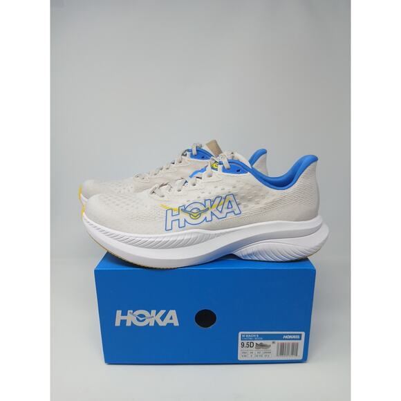 Hoka Mach 6 Running Shoes. Men\'s US Size 9.5D New 1147790/SCCG Stucco / Grout.